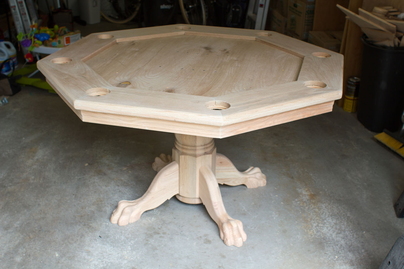 Octagon Poker Table Part 5 Finishing It Up Brian Nelson